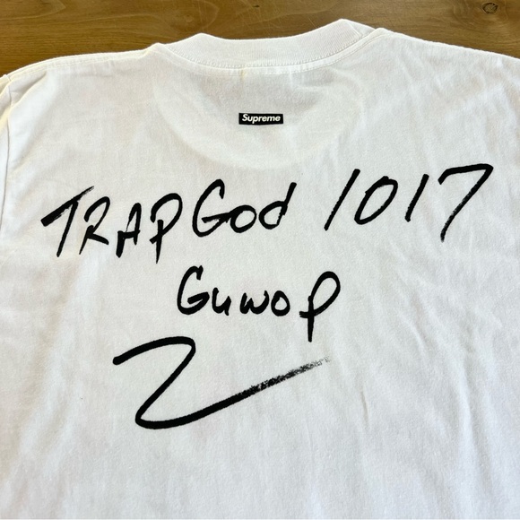 RARE Limited Supreme x Gucci Mane Photo
Tee Shirt White Size Small - Picture 6 of 10